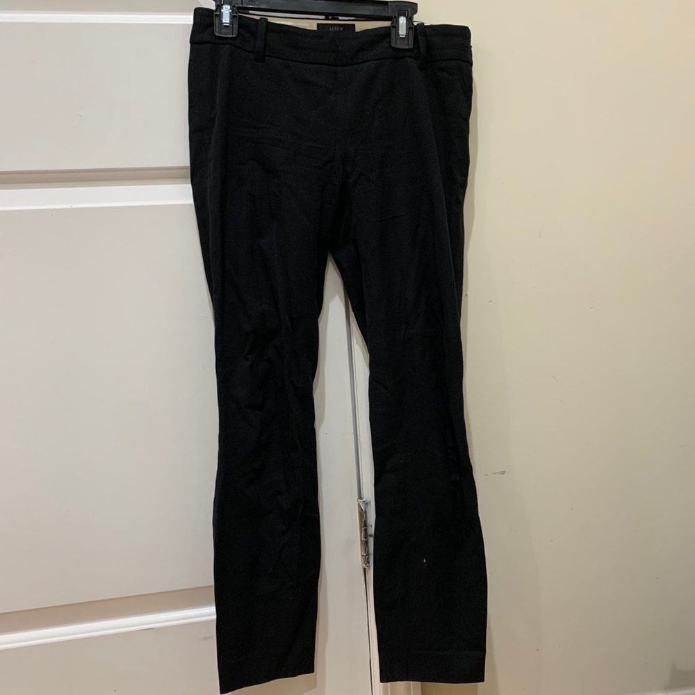 J Crew Minnie Black Pant in Stretch Twill
